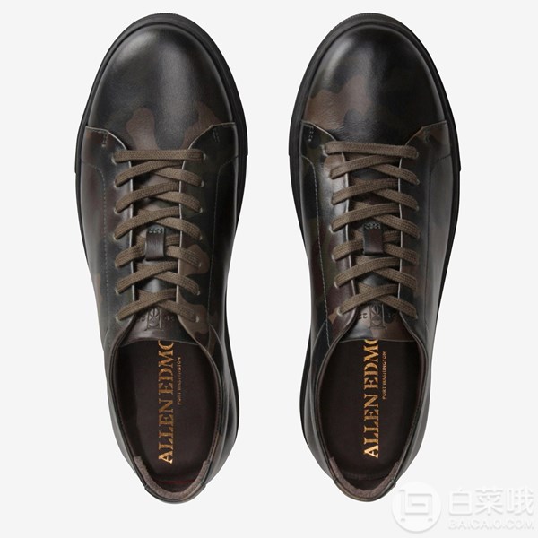 US9.5码，Allen Edmonds Canal Court 男士真皮休闲板鞋684.41元