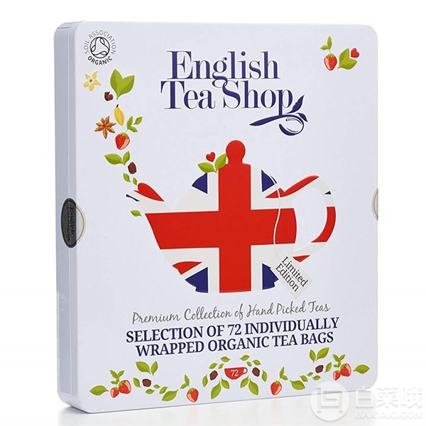 English Tea Shop 什锦茶礼品包 72袋 两款可选93.52元