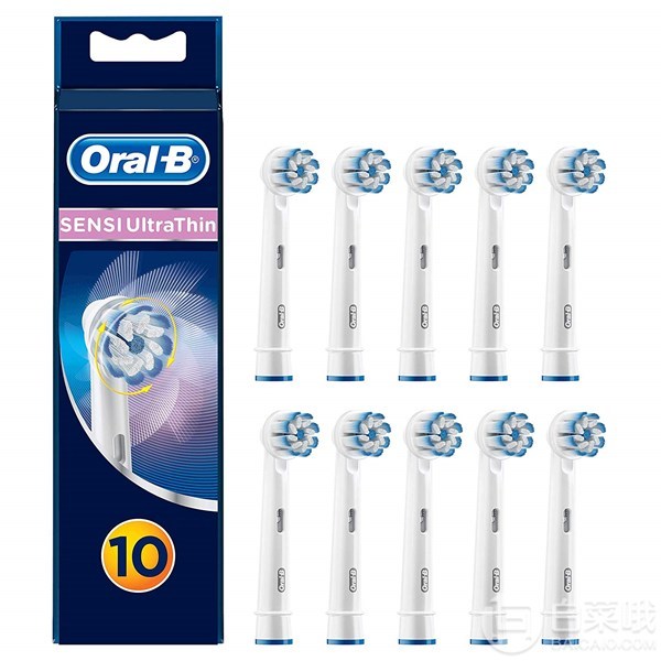 Oral-B 欧乐B Sensi UltraThin 敏感超薄型替换刷头*10支折后150.39元（3件92折）