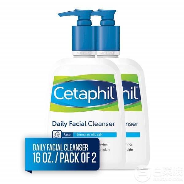 Cetaphil 丝塔芙 洁面乳473mL*2瓶新低112.73元（到手61.5元/瓶）