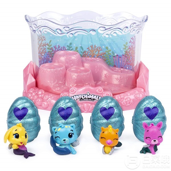 Hatchimals 哈驰 CollEGGtibles 神秘孵化蛋 第5季 Mermal Magic 水下水族箱8只装新低80.33元