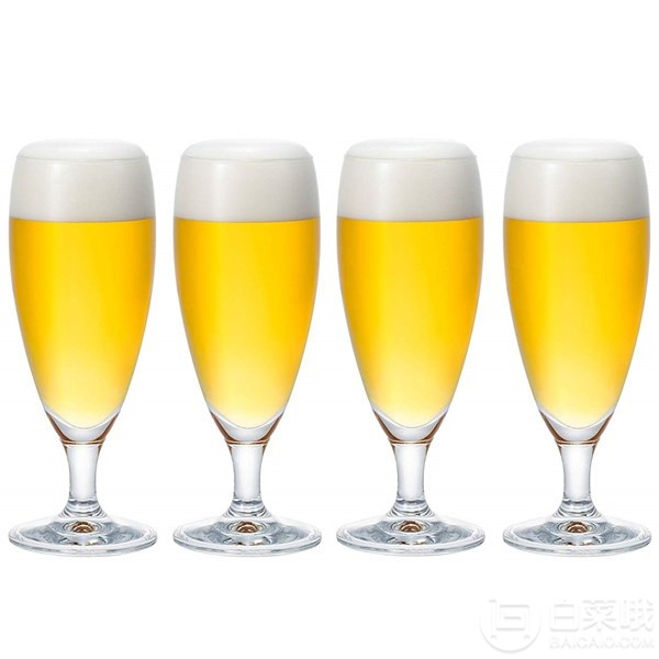 Aderia 津轻玻璃 S-5632 啤酒杯280ml*4只装新低52.65元