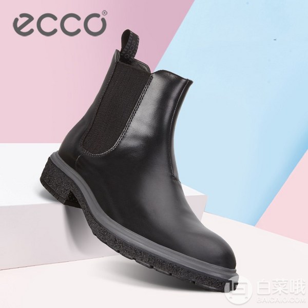 限44码，ECCO 爱步 Crepetray酷锐系列 男士真皮切尔西短靴535.39元