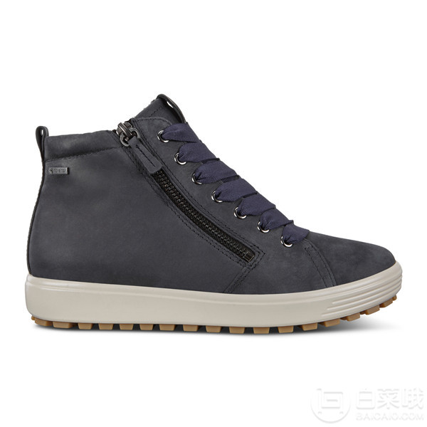 36碼，ECCO 愛步 柔酷7號 Tred 女士羊毛襯里高幫Gore-Tex?防水休閑鞋450163新低466元（天貓旗艦店1829元）