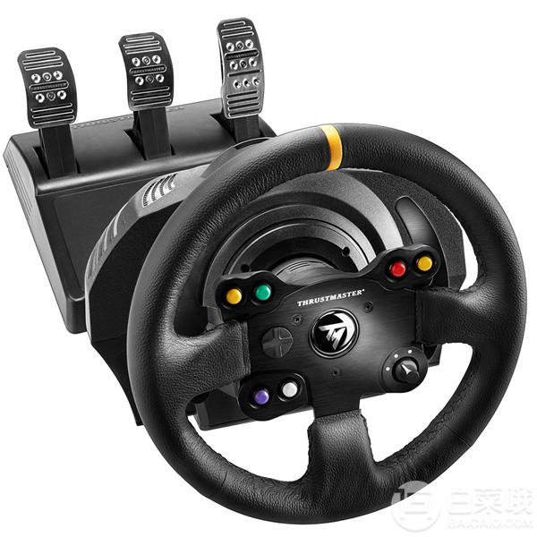 Thrustmaster 图马斯特 TX Racing Wheel 力反馈游戏方向盘套装 真皮版2365元