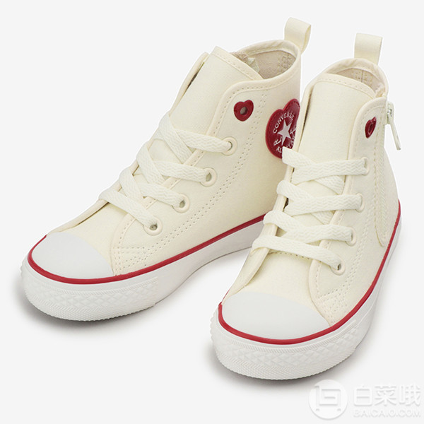 Converse 匡威 Child All Star 日本限定版 儿童心形标高帮帆布鞋 两色305元