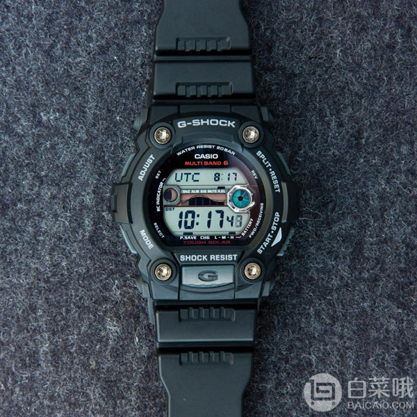 六局电波，Casio 卡西欧 G-Shock系列 GW-7900-1ER 经典6局太阳能电波表713.76元