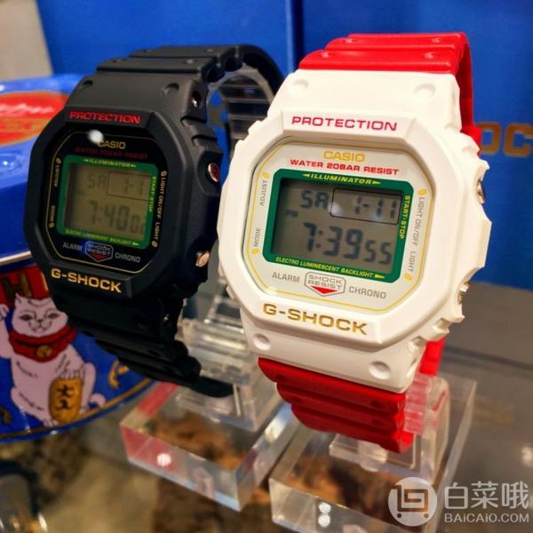 Casio 卡西欧 G-Shock系列 DW-5600TMN-7JR 招财猫 男士运动腕表718.59元