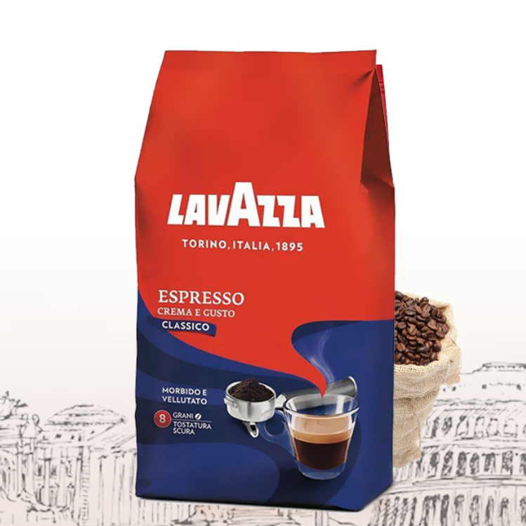 意大利进口，Lavazza 乐维萨 经典奶香深度烘焙咖啡豆1kg98元包邮包税（双重优惠）