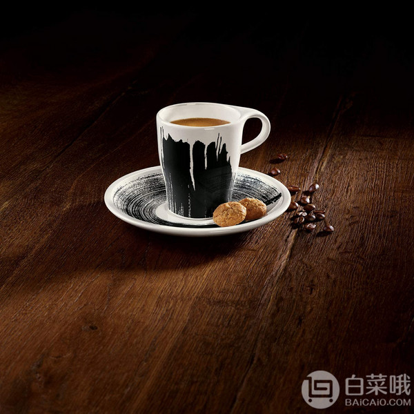 Villeroy & Boch 德国唯宝 浓情咖啡·唤醒 水墨风咖啡杯碟2件套220mL155.72元（天猫旗舰店350元）