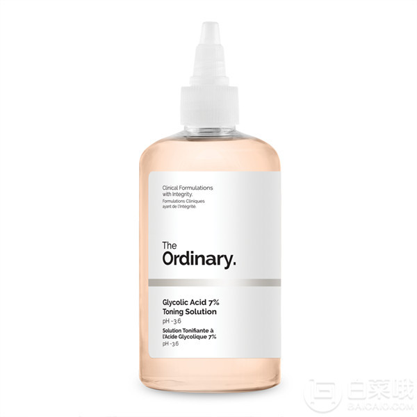 The Ordinary 7%甘醇酸爽肤水240ml £6.32（2件93折）约56元