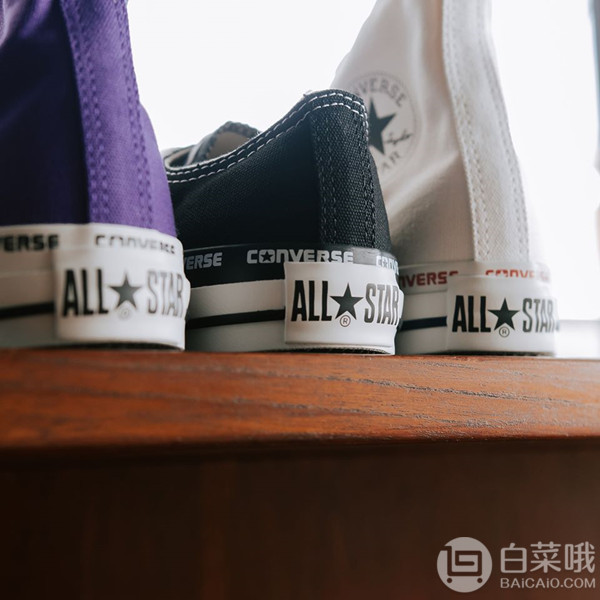 日本限定，Converse 匡威 All Star Logo Foxing HI 中性高帮帆布鞋 三色新低261.32元起（1件85折）