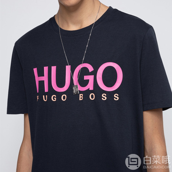 HUGO Hugo Boss 雨果·博斯 Dolive202 男士纯棉印花T恤 多色新低181元起（3件92折）