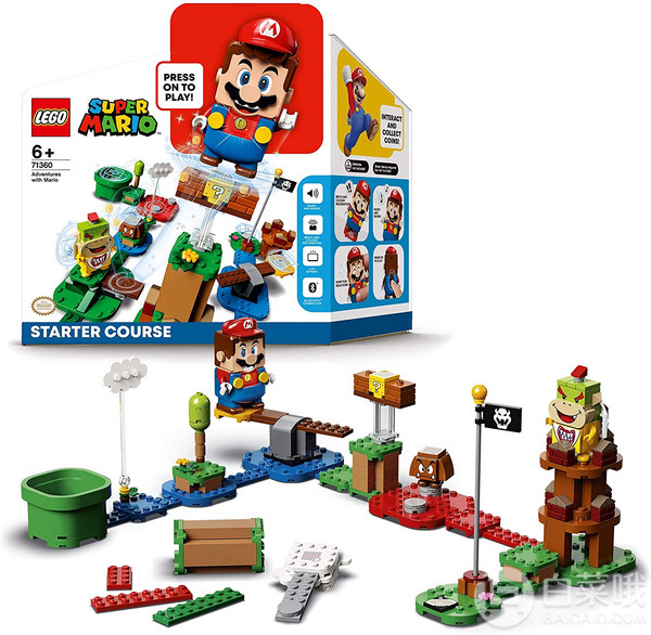 LEGO 乐高 任天堂合作款 71360 超级马里奥折后新低328.55元（3件9折）