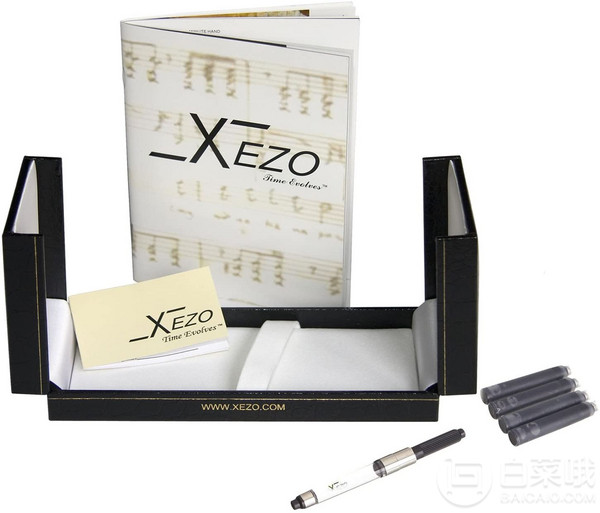 Xezo 仕卓 Incognito隐士系列 限量款 925银 钢笔 M尖944.67元