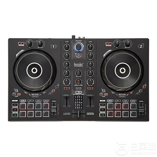 Hercules 嗨酷乐 Inpulse 300 入门级便携式DJ打碟机控制器新低1313.72元