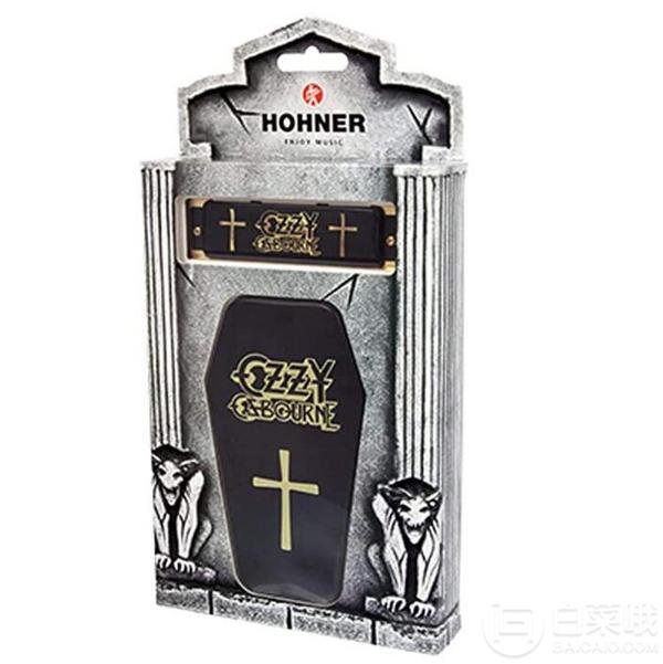 小降￥34，Hohner 德国和来 M666 Ozzy Osbourne限量手工签名口琴 棺材礼盒新低264.42元