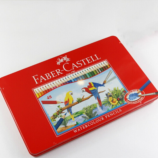 Faber-Castell 辉柏嘉 115949 水溶性彩色铅笔48色 红铁盒132元包邮