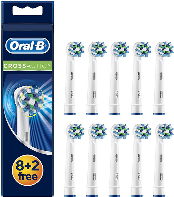 国际免邮月，Oral-B 欧乐B CrossAction 多角度清洁型刷头*10支192元
