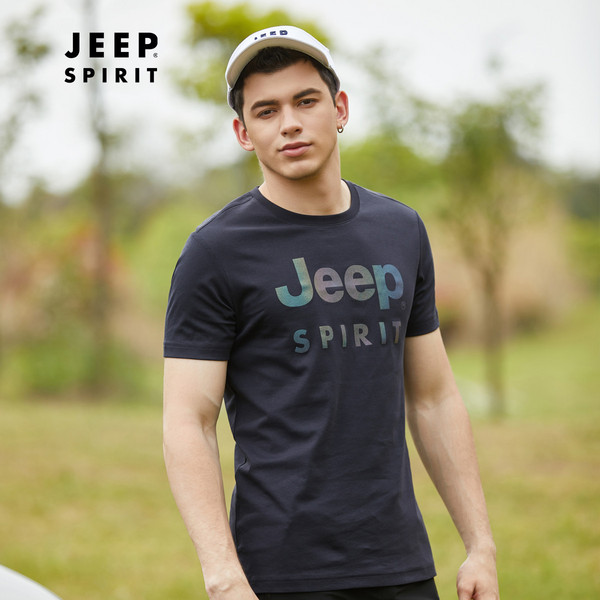 2020春夏季新款，Jeep Spirit 吉普 男士纯棉印花T恤 多色79元包邮（需领券）