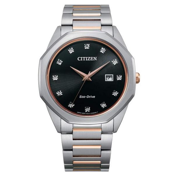 Citizen 西铁城 BM7496-56G 男士光动能不锈钢镶钻手表新低2338.65元