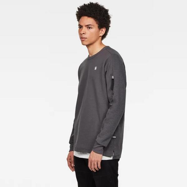 G-Star Raw Korpaz Pocket 男士拉鏈袖袋長袖T恤D16414折后新低186.4元（3件92折）