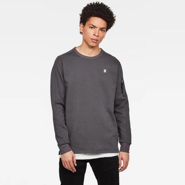G-Star Raw Korpaz Pocket 男士拉鏈袖袋長袖T恤D16414折后新低186.4元（3件92折）