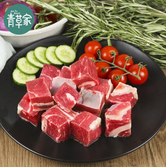 Plus會(huì)員，青草家 原切草飼雪花牛腩塊500g*3件69.7元包郵（雙重優(yōu)惠）