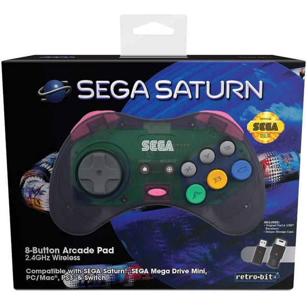 Retro-Bit SEGA Saturn世嘉土星 官方授权2.4GHz无线游戏手柄新低212.94元（3件92折）
