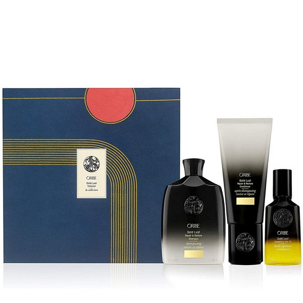 美国贵妇最爱，Oribe Gold Lust Collection 黄金修护套装（洗发水250mL+护发素200mL+护发精油100mL）791.62元（可3件95折）