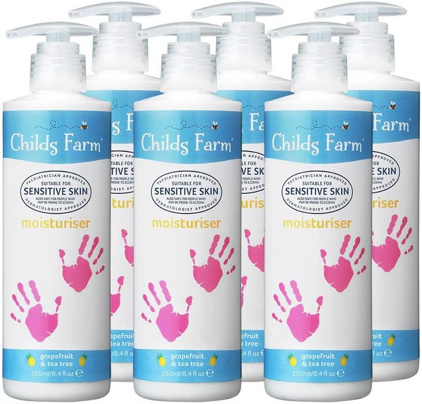 Childs Farm 婴儿葡萄柚茶树润肤乳250mL*6瓶折后新低119.72元（3件92折）