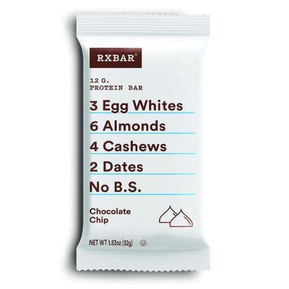 美亚畅销蛋白棒，RXBAR 巧克力海盐味 美味营养蛋白棒52g*24块新低180.15元（可3件95折）