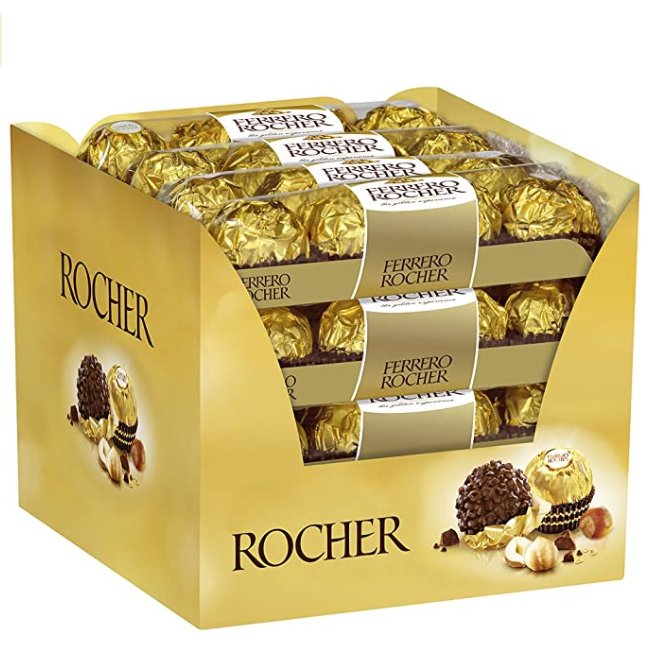 Ferrero 费列罗 榛果威化巧克力4粒*16条装123.78元（1件92折）