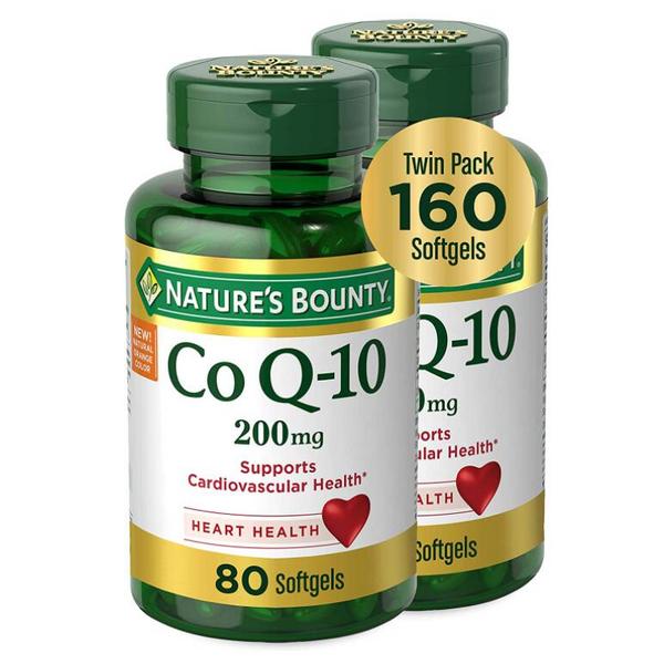 Nature's Bounty 自然之宝 辅酶Q10软胶囊200mg*80粒*2瓶新低135元（可3件95折）