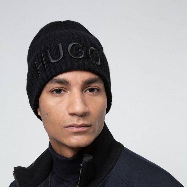 HUGO Hugo Boss 雨果·博斯 100%纯初剪羊毛 中性针织帽50438407新低288.51元