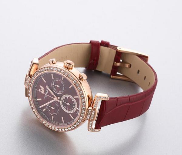 Swarovski 施華洛世奇 Era Journey系列 女士三眼計時石英手表5416701新低1496元（京東旗艦店3990元）