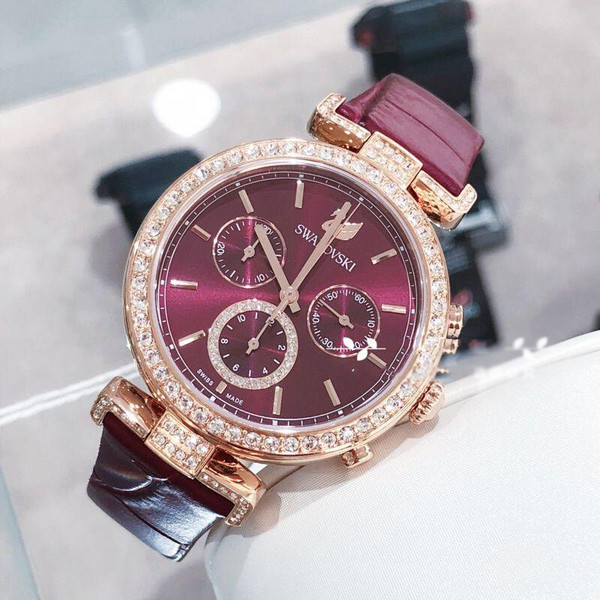 Swarovski 施華洛世奇 Era Journey系列 女士三眼計時石英手表5416701新低1496元（京東旗艦店3990元）