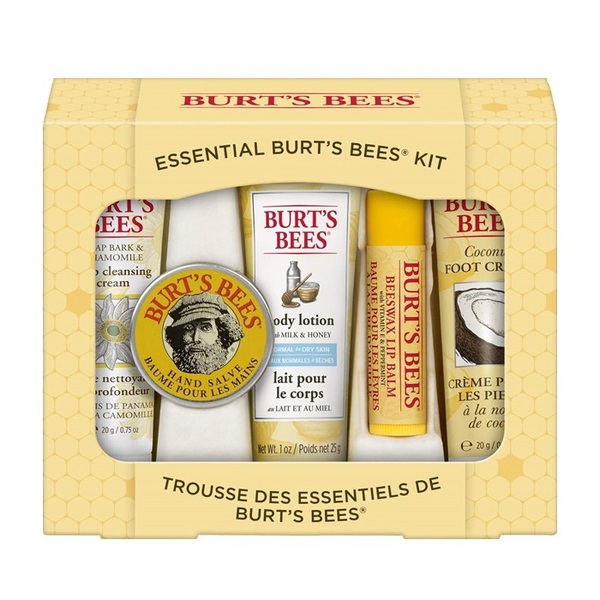 Burt's Bees 小蜜蜂 美容基本套装（洁面+唇膏+护手霜+身体乳+护足霜）新低49.57元