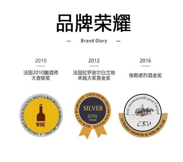 法國原酒進(jìn)口，PASSTON 派斯頓 鉆石XO白蘭地700mL禮盒(送1樽2杯)*2件266元包郵（133元/件）