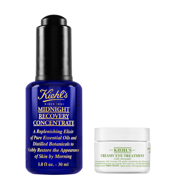 Kiehl's 科颜氏 夜间面部眼部修护2件套 £42凑单免费直邮含税到手372元