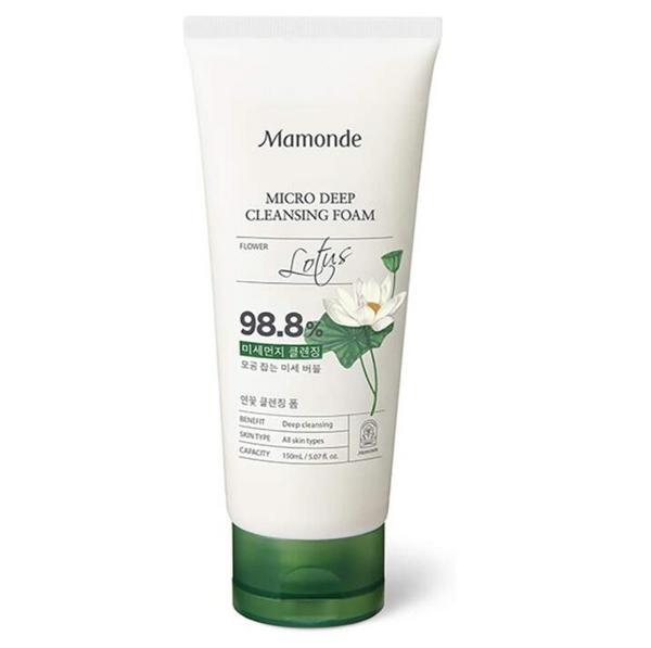 Mamonde 梦妆 Micro 莲花清莲柔和清洁深层洁面乳150mL新低68.22元