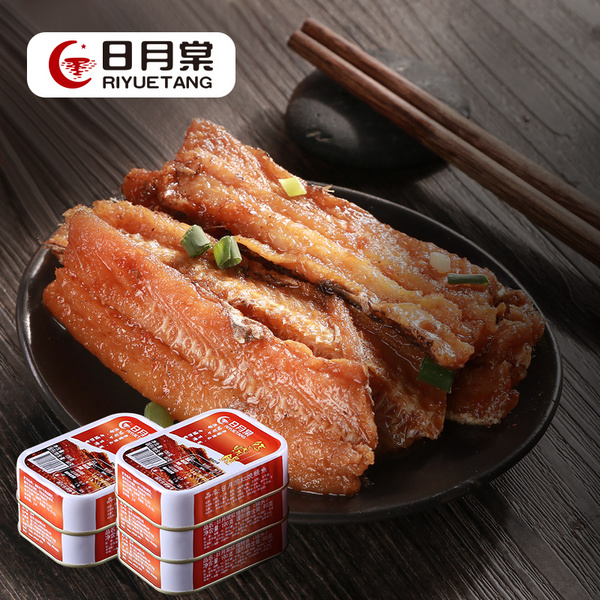 台湾进口 日月棠 红烧鳗鱼罐头100g*5罐 送1罐（口味随机）49.8元包邮（需领券）