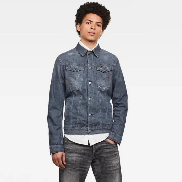 L码，G-Star Raw Arc 3D弯刀系列 男士修身牛仔夹克D15905397.48元（可2件95折）