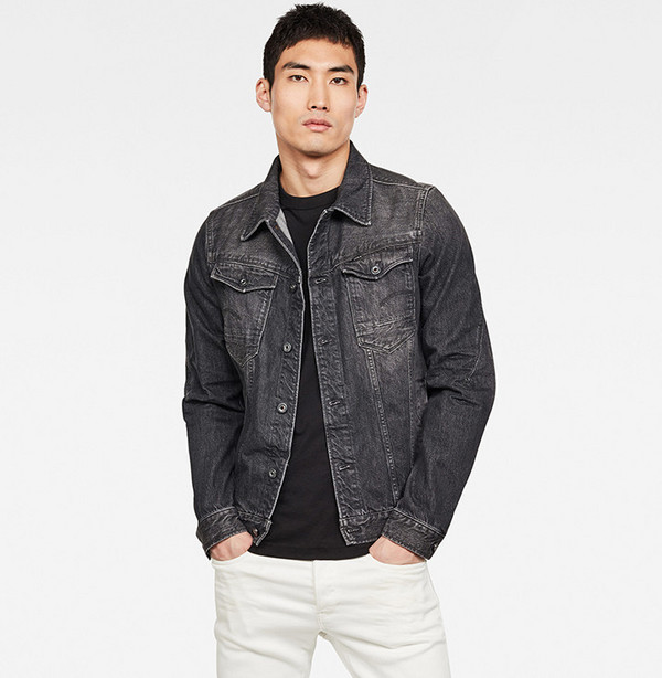 L码，G-Star Raw Arc 3D弯刀系列 男士修身牛仔夹克D15905397.48元（可2件95折）