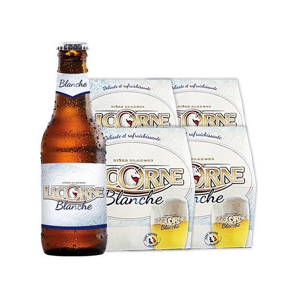 法国原装进口，Licorne 利库尼 小麦白啤酒250mL*24瓶99元包邮（双重优惠）