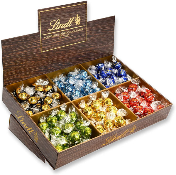 Lindt 瑞士莲 Lindor系列 夹心巧克力球鉴赏礼盒138粒（6口味，1718g）新低327.85元（可3件92折）