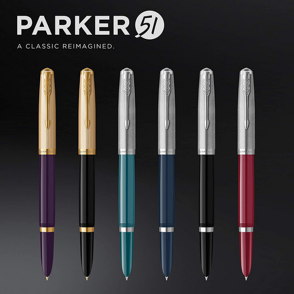 Parker 派克 51复刻版 GT豪华款18K金暗尖钢笔 F尖721.32元（天猫旗舰店折后2880元）
