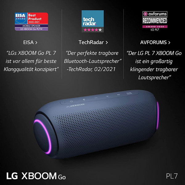 LG 乐金 X-Boom Go系列 PL7 便携式蓝牙音箱新低610.44元