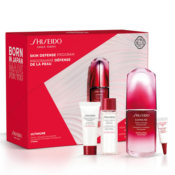 Shiseido 资生堂 红妍护肤套装（红腰子精华50mL+洁面乳15mL+护肤水30mL和眼霜3mL）免费直邮到手793.8元（享税补）