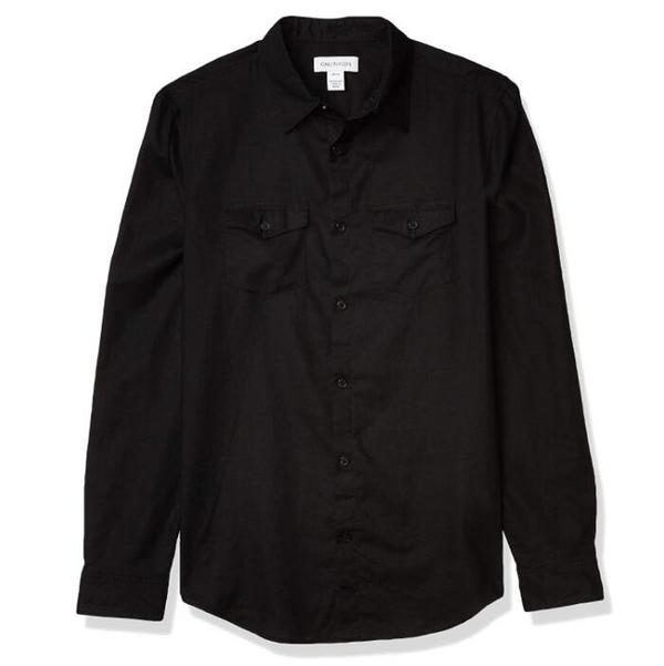 Calvin Klein 卡尔文·克莱因 男士亚麻棉长袖衬衫新低110元